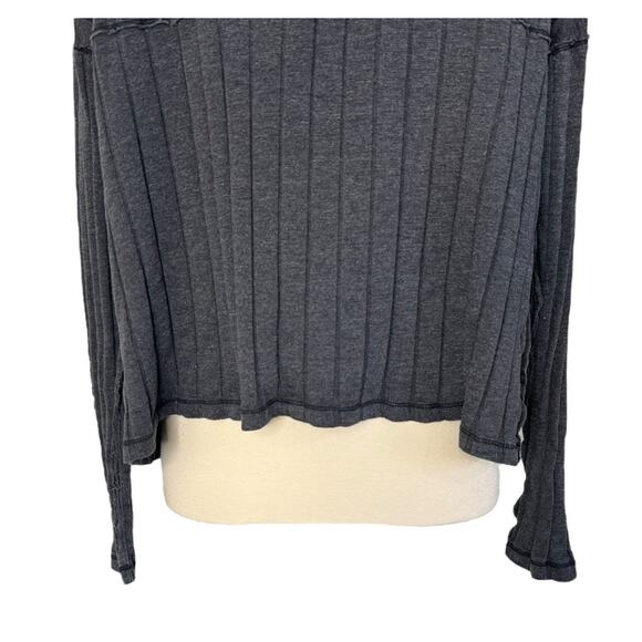 WE THE FREE PEOPLE In The Mix Henley Top Boxy Oversized Ribbed Slouchy Size M - Picture 8 of 10